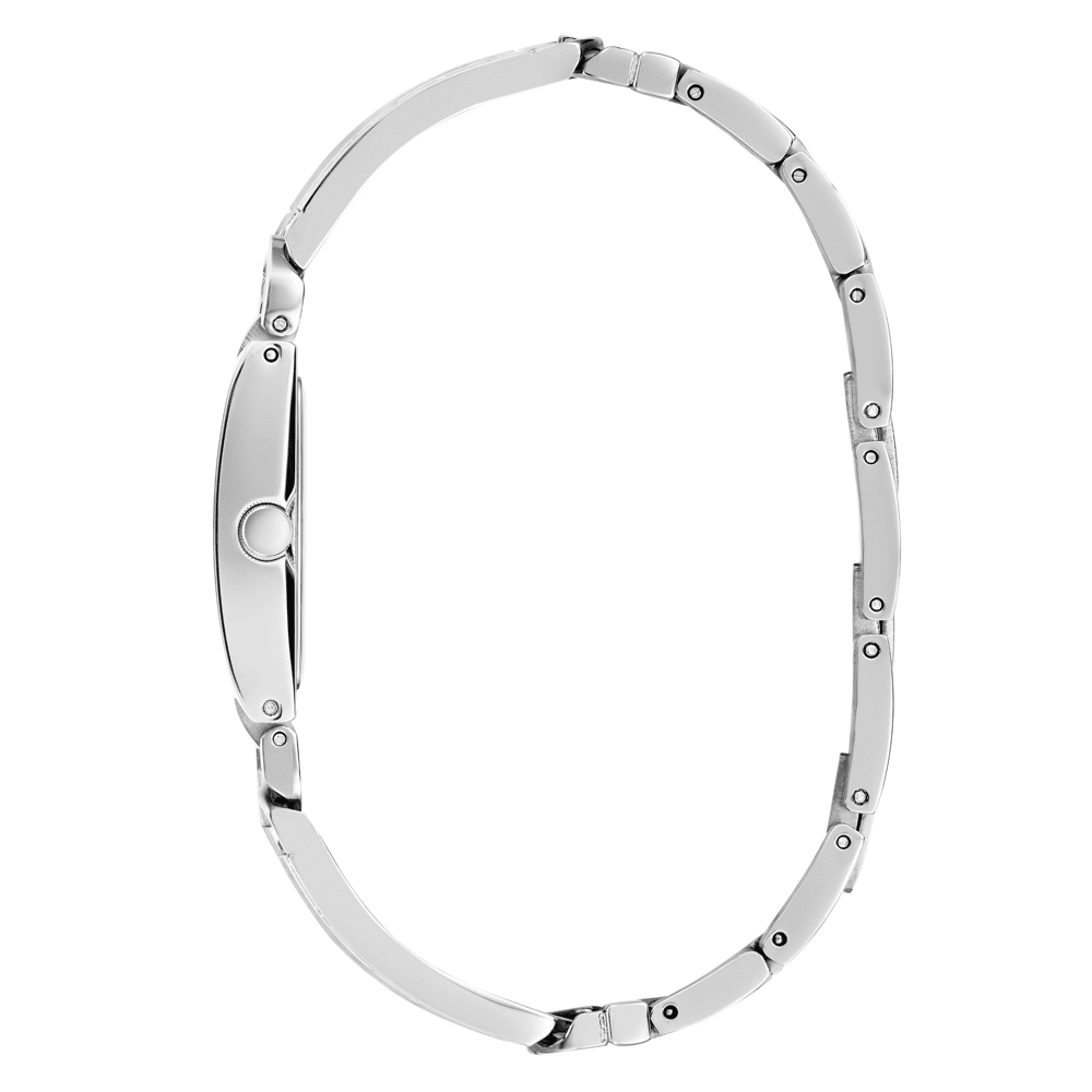 Guess Trend Mod Id Trend Silver-Tone Blue Denim Women's Watch GW0807L1 Watches Bevilles Jewellers 