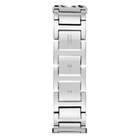 Guess Trend Mod Id Trend Silver-Tone Blue Denim Women's Watch GW0807L1 Watches Bevilles Jewellers 
