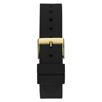 Guess Trend G Stitch Trend Gold-Tone Black Denim Strap Women's Watch GW0755L3 Watches Bevilles Jewellers 