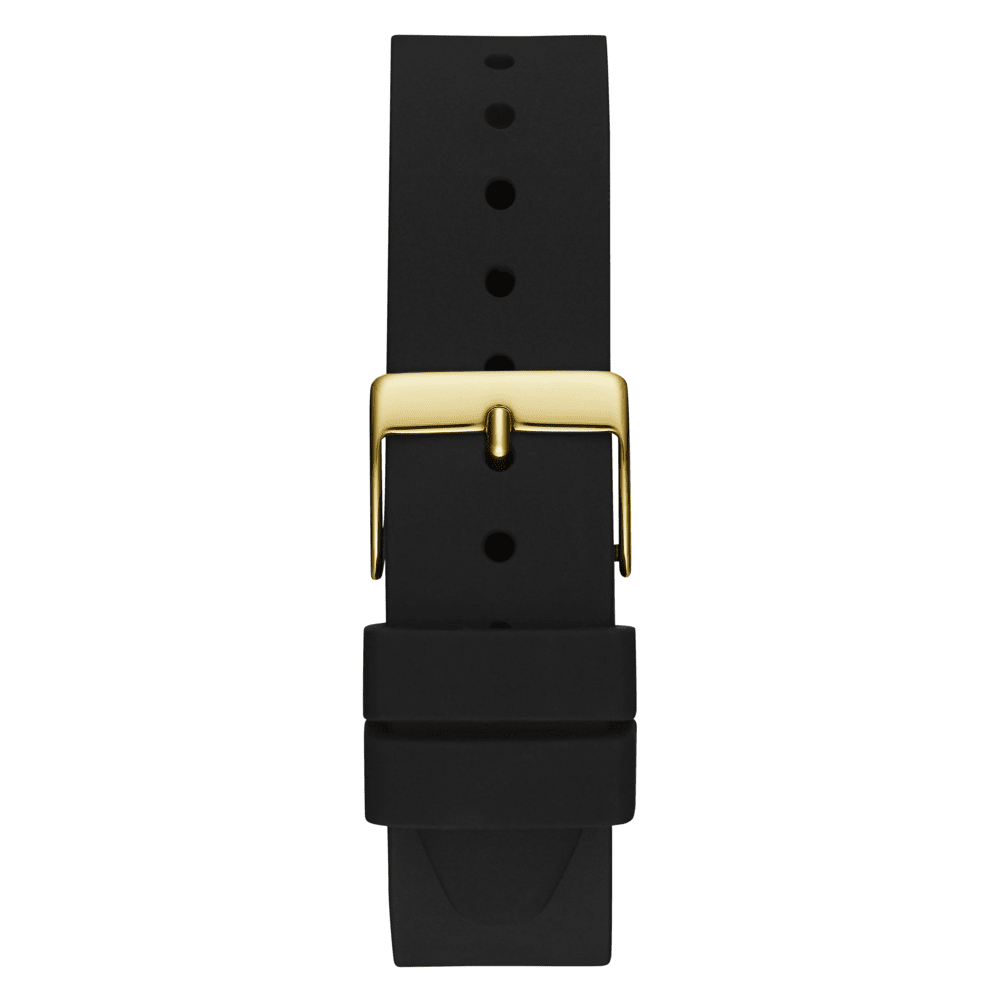 Guess Trend G Stitch Trend Gold-Tone Black Denim Strap Women's Watch GW0755L3 Watches Bevilles Jewellers 