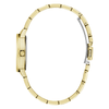 Guess Dress Charlotte Dress Gold-Tone Crystal Bezel Women's Watch GW0767L2 Watches Bevilles Jewellers 