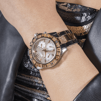 Guess Sport Majesty Sport Two Tone Gold and Silver-Tone Crystal Bezel Men's Watch GW0771L3 Watches Guess 