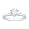 1/2ct Laboratory Grown Diamond Solitaire Ring in 18ct White Gold Bevilles Jewellers 