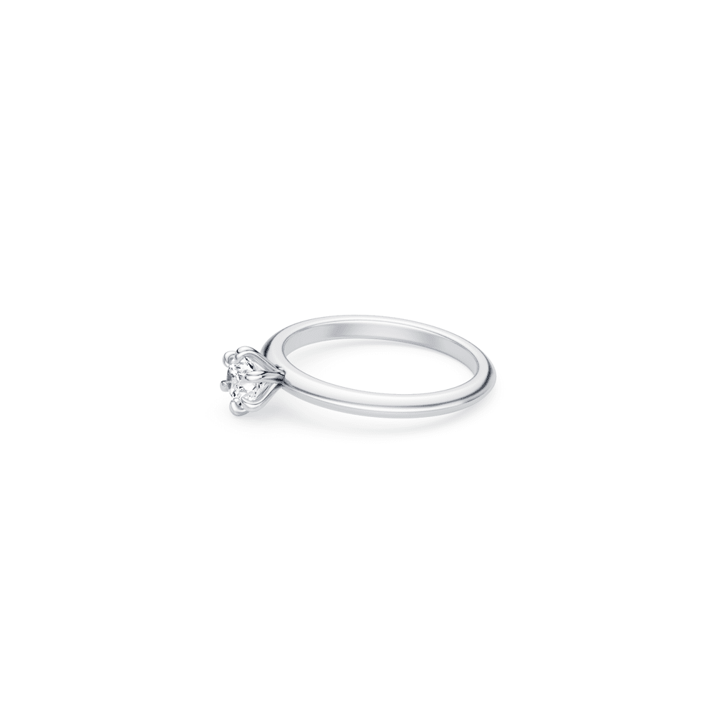 0.50ct Laboratory Grown Diamond Solitaire Ring in 18kt White Gold Rings Bevilles 