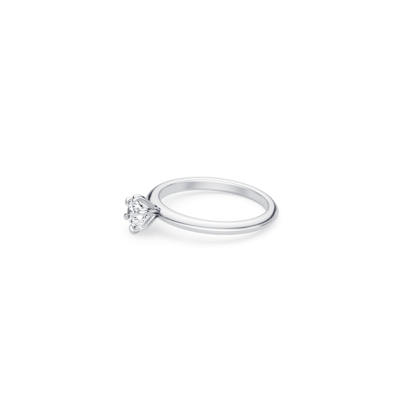 0.50ct Laboratory Grown Diamond Solitaire Ring in 18kt White Gold Rings Bevilles 
