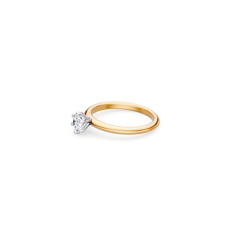 0.50ct Laboratory Grown Diamond Solitaire Ring in 18kt Yellow Gold Rings Bevilles 