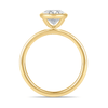 2.00ct Laboratory Grown Diamond Oval Cut Solitaire Ring in 18ct Yellow Gold Bevilles Jewellers 