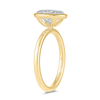 2.00ct Laboratory Grown Diamond Oval Cut Solitaire Ring in 18ct Yellow Gold Bevilles Jewellers 