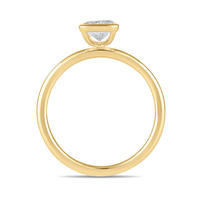 1.00ct Laboratory Grown Diamond Radiant Cut Solitaire Ring in 18ct Yellow Gold Bevilles Jewellers 