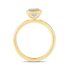 2.00ct Laboratory Grown Diamond Radiant Cut Solitaire Ring in 18ct Yellow Gold Bevilles Jewellers 