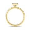 1.00ct Laboratory Grown Diamond Emerald Cut Solitaire Ring in 18ct Yellow Gold Bevilles Jewellers 
