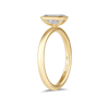 1.00ct Laboratory Grown Diamond Emerald Cut Solitaire Ring in 18ct Yellow Gold Bevilles Jewellers 