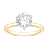 1.50ct Laboratory Grown Diamond Six Claw Solitaire Ring in 18ct Yellow Gold and 18ct White Gold Bevilles Jewellers 