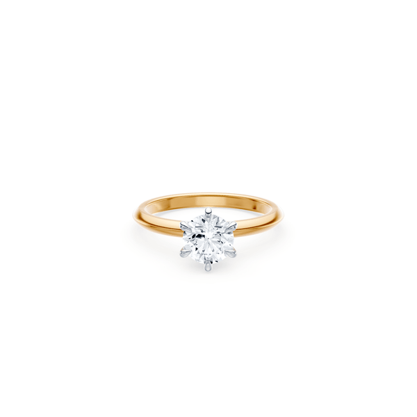 1.50ct Laboratory-Grown Diamond Six Claw Solitaire Ring in 18kt Yellow Gold and 18kt White Gold Rings Bevilles 