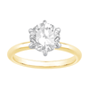 2.00ct Laboratory Grown Diamond Six Claw Solitaire Ring in 18ct Yellow Gold and 18ct White Gold Bevilles Jewellers 