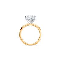 3.00ct Laboratory-Grown Diamond Six Claw Solitaire Ring in 18kt Yellow Gold and 18kt White Gold Rings Bevilles 