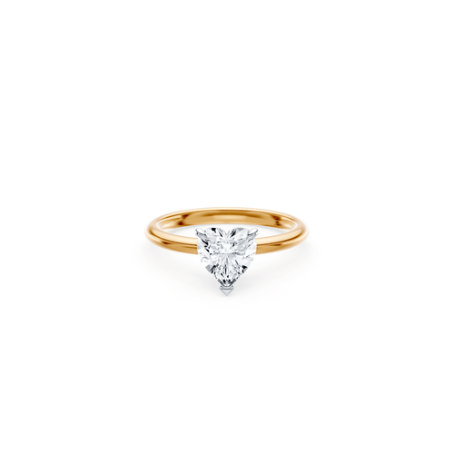 1.50ct Laboratory-Grown Diamond Heart Cut Solitaire Ring in 18kt Yellow and White Gold Rings Bevilles 
