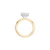 2.00ct Laboratory Grown Diamond Heart Cut Solitaire Ring in 18kt Yellow and White Gold Rings Bevilles 