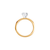 1.50ct Laboratory-Grown Diamond Radiant Cut Solitaire Ring in 18kt Yellow and White Gold Rings Bevilles 