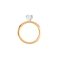 1.50ct Laboratory-Grown Diamond Radiant Cut Solitaire Ring in 18kt Yellow and White Gold Rings Bevilles 