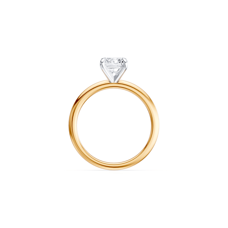 1.50ct Laboratory-Grown Diamond Radiant Cut Solitaire Ring in 18kt Yellow and White Gold Rings Bevilles 