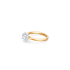 Solitaire Ring with 1.20tw of Laboratory-Grown Diamonds in 18kt Yellow and White Gold Rings Bevilles 