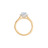 Solitaire Ring with 1.20tw of Laboratory-Grown Diamonds in 18kt Yellow and White Gold Rings Bevilles 
