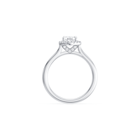 Oval Solitaire Ring with 1.15tw of Laboratory-Grown Diamonds in 18kt White Gold Rings Bevilles 