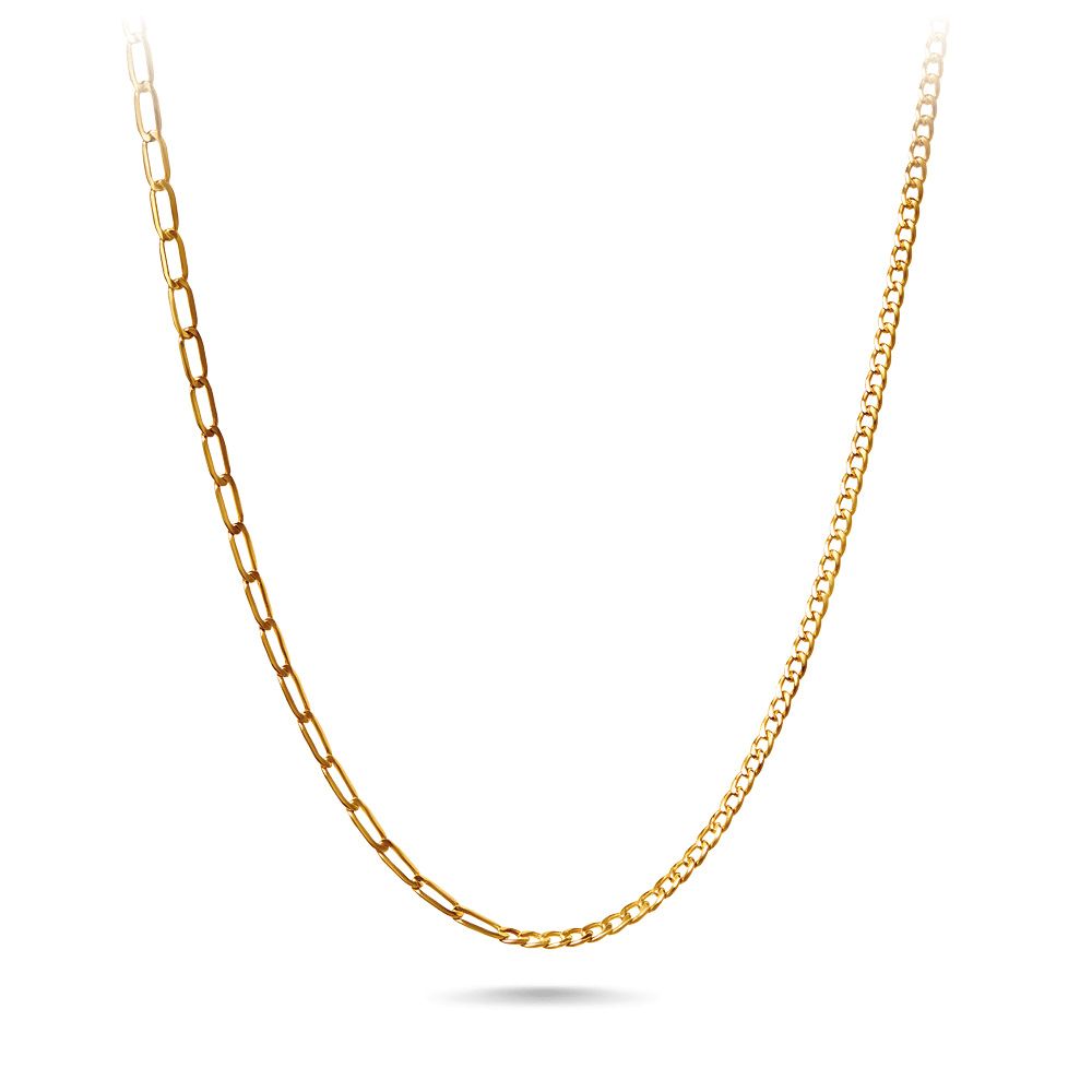 9ct Yellow Gold Split Chain Necklace 45cm Bevilles Jewellers 