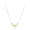 9ct Yellow Gold Gradiated Bead Chain Necklace 42cm Bevilles Jewellers 