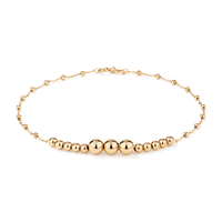 9kt Yellow Gold Bead Bracelet Bracelets Bevilles 
