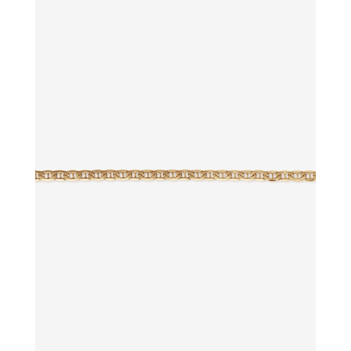 9kt Yellow Gold Bevelled Mariner Chain Necklace 45cm Necklaces Bevilles 