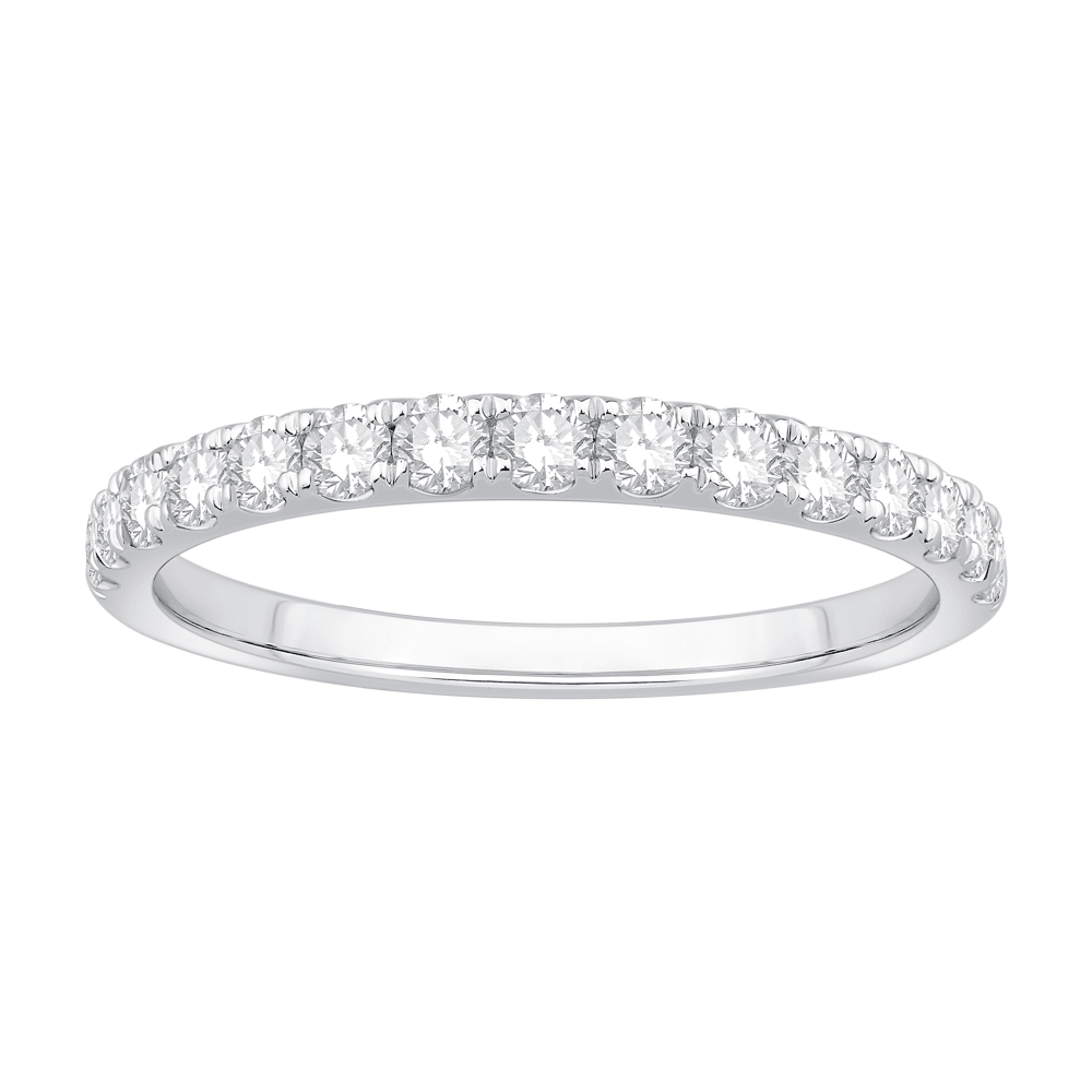 Anniversary Ring with 1/2ct of Laboratory Grown Diamonds in 18ct White Gold Bevilles Jewellers 