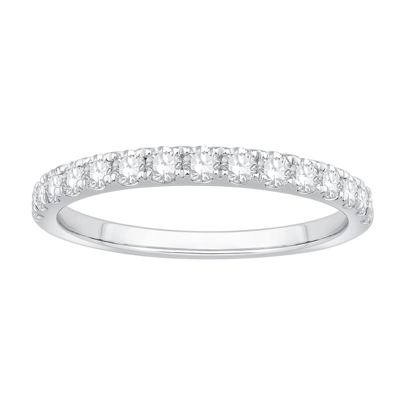 Anniversary Ring with 1/2ct of Laboratory Grown Diamonds in 18ct White Gold Bevilles Jewellers 