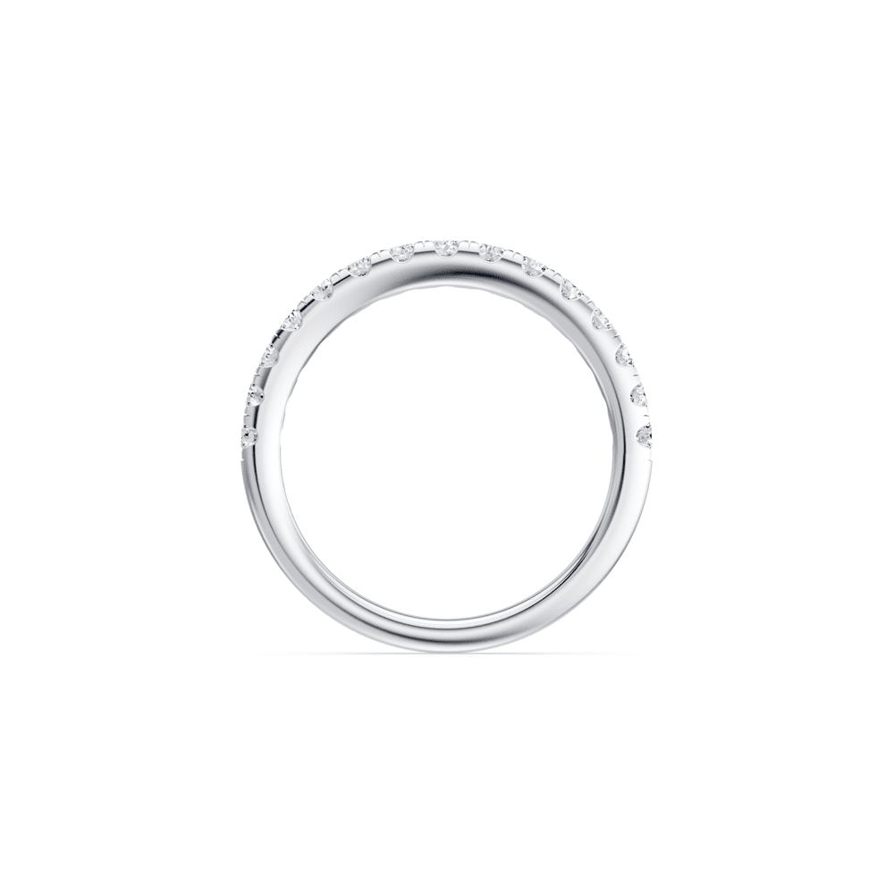 Anniversary Ring with 1/2ct of Laboratory Grown Diamonds in 18kt White Gold Rings Bevilles 