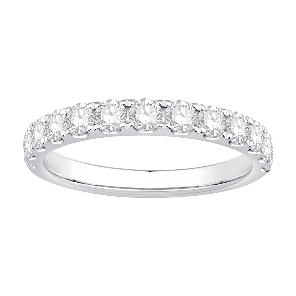 Anniversary Ring with 1.00ct of Laboratory Grown Diamonds in 18ct White Gold Bevilles Jewellers 