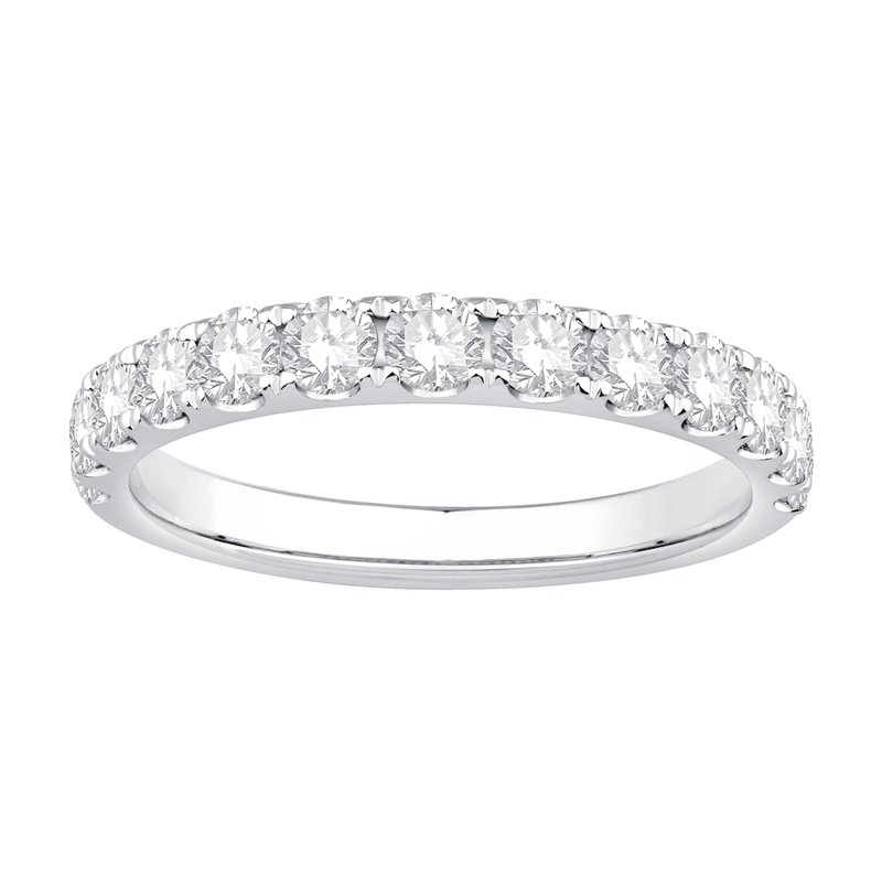 Anniversary Ring with 1.00ct of Laboratory Grown Diamonds in 18ct White Gold Bevilles Jewellers 