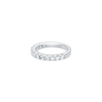 Anniversary Ring with 1.00tw of Laboratory-Grown Diamonds in 18kt White Gold Rings Bevilles 