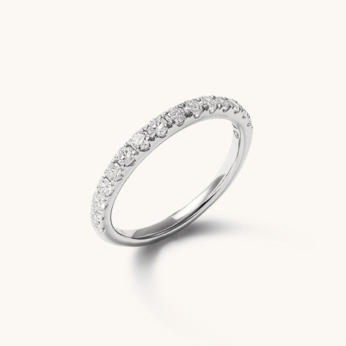 Anniversary Ring with 0.50tw of Laboratory-Grown-Diamonds in 18kt White Gold Rings Bevilles 