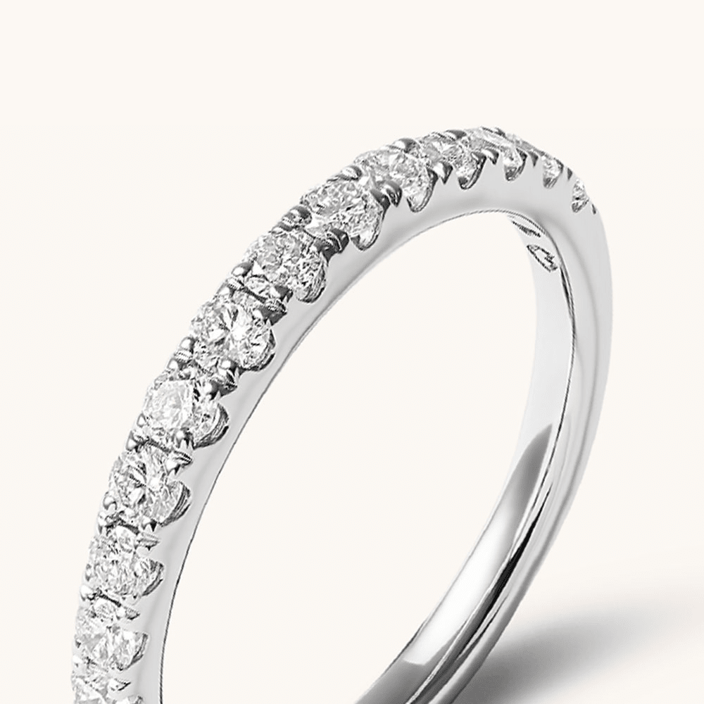 Anniversary Ring with 0.50tw of Laboratory Grown-Diamonds in 18kt White Gold Rings Bevilles 
