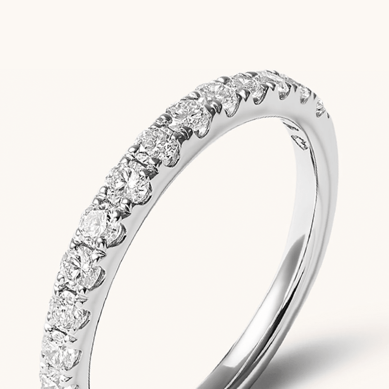 Anniversary Ring with 0.50tw of Laboratory Grown-Diamonds in 18kt White Gold Rings Bevilles 