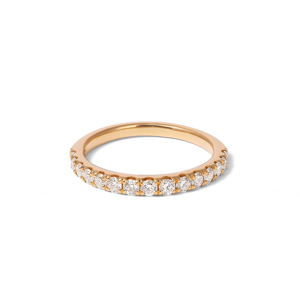 Anniversary Ring with 0.50tw of Laboratory-Grown Diamonds in 18kt Yellow Gold Rings Bevilles 