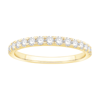 Anniversary Ring with 1/2ct of Laboratory Grown Diamonds in 18ct Yellow Gold Bevilles Jewellers 