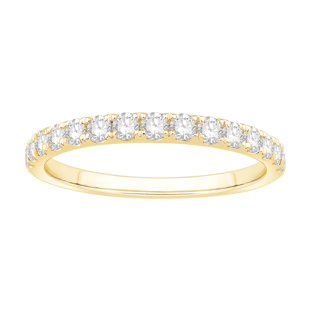 Anniversary Ring with 1/2ct of Laboratory Grown Diamonds in 18ct Yellow Gold Bevilles Jewellers 