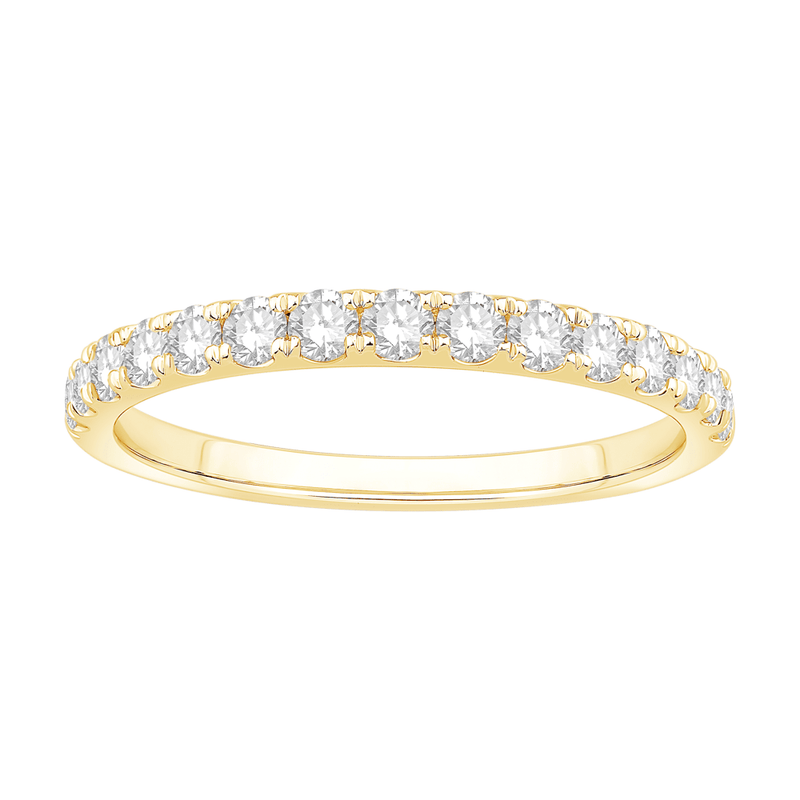 Anniversary Ring with 1/2ct of Laboratory Grown Diamonds in 18ct Yellow Gold Bevilles Jewellers 
