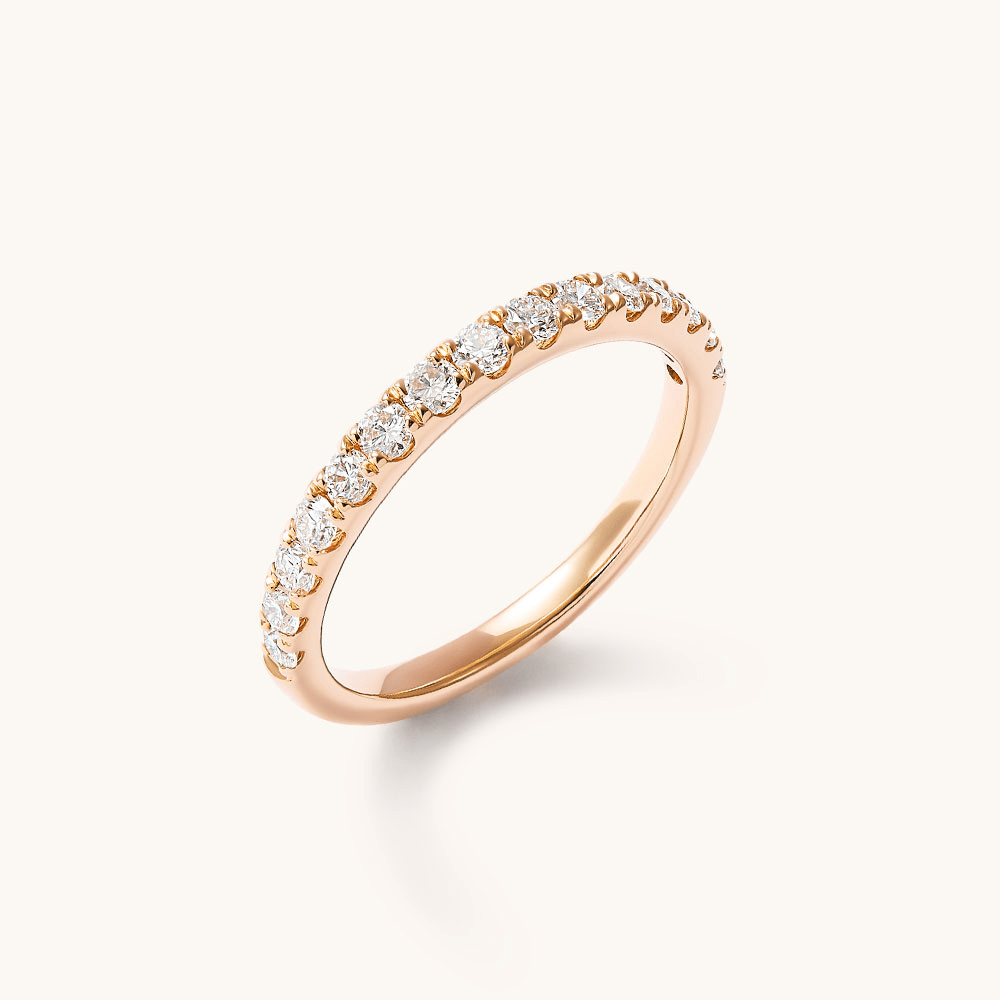Anniversary Ring with 0.50tw of Laboratory-Grown Diamonds in 18kt Yellow Gold Rings Bevilles 
