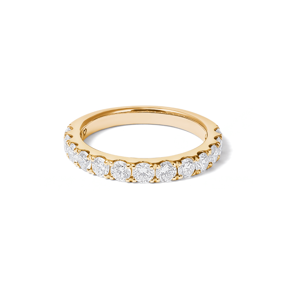 Anniversary Ring with 1.00tw of Laboratory-Grown Diamonds in 18kt Yellow Gold Rings Bevilles 