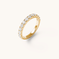 Anniversary Ring with 1.00tw of Laboratory-Grown Diamonds in 18kt Yellow Gold Rings Bevilles 