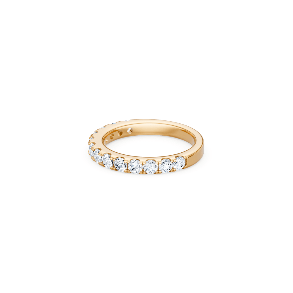 Anniversary Ring with 1.00tw of Laboratory-Grown Diamonds in 18kt Yellow Gold Rings Bevilles 