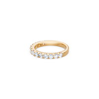 Anniversary Ring with 1.00tw of Laboratory-Grown Diamonds in 18kt Yellow Gold Rings Bevilles 